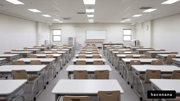 整然とした教室の風景