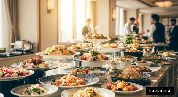 美味しそうなビュッフェ料理