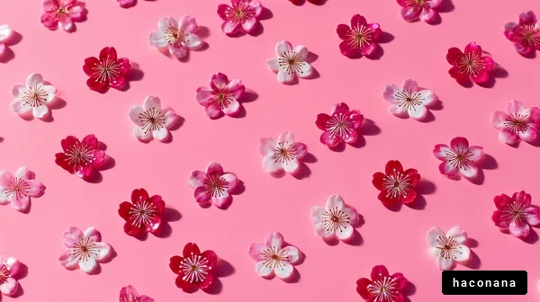 ピンクの花びらのパターン