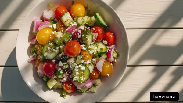 彩り豊かなサラダ