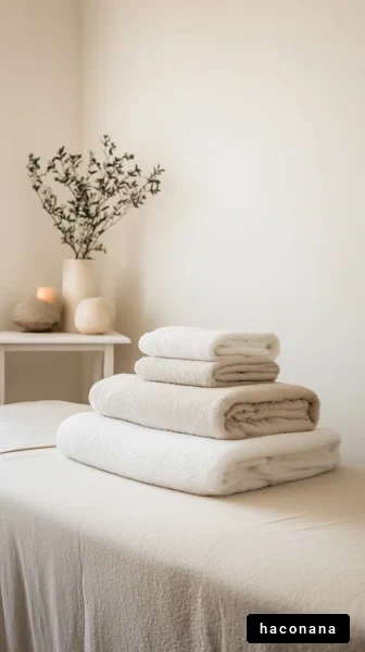 清潔感あふれるタオル収納