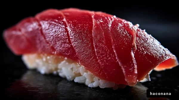 美味しいお寿司のクローズアップ