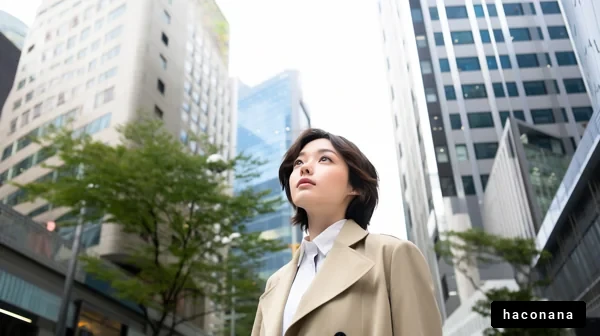 都会的な女性のポートレート