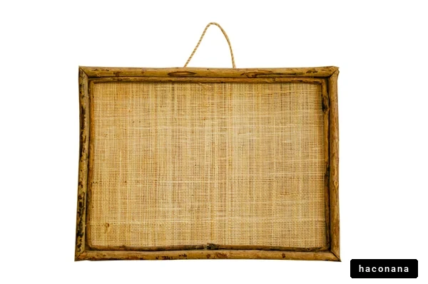 素朴な木製フレーム