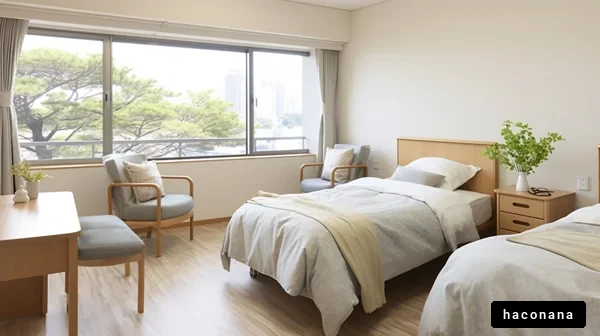 明るい二人部屋の一瞬