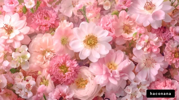 美しいピンクの花たち