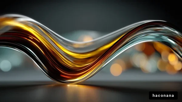 抽象的なガラスの波