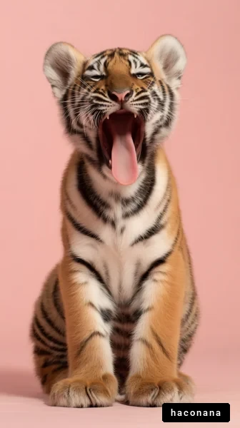 甘えた虎の子供