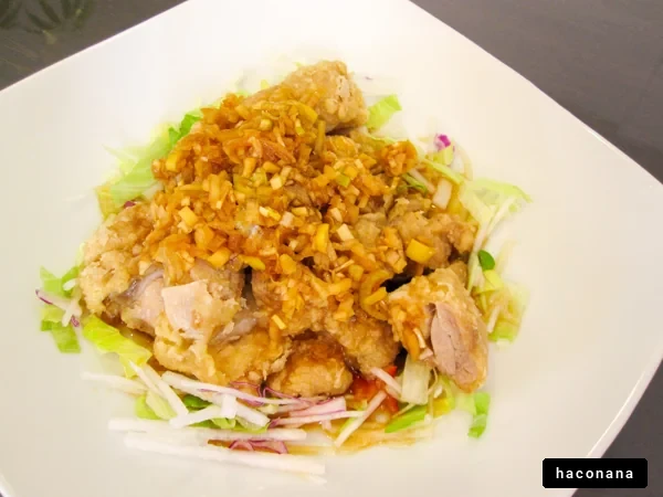 香ばしい鶏肉の料理