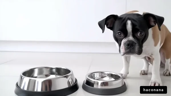 犬と食器の可愛い瞬間