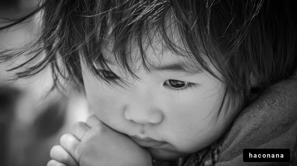 子供の静かな瞬間