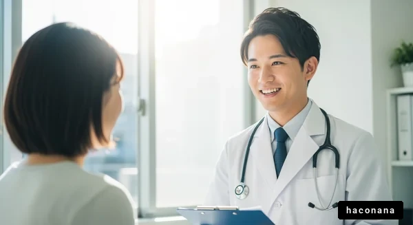 医者と患者の対話シーン
