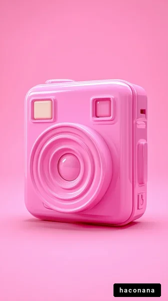 ピンクのカメライメージ