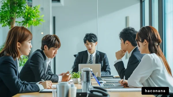 ビジネスミーティングの様子
