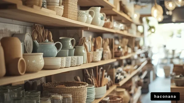 自然素材のキッチンアイテム