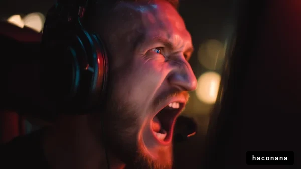 ゲームの興奮を表現した瞬間