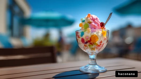 カラフルなアイスクリーム