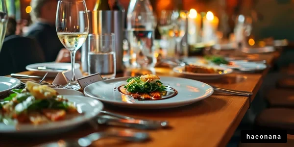 美しいディナーとおもてなし