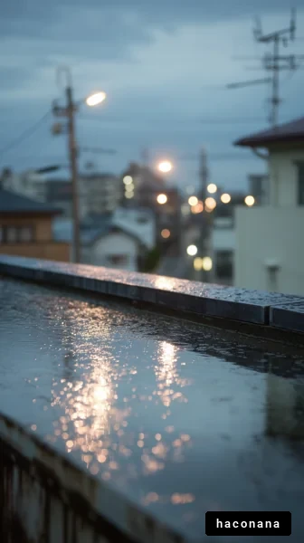 雨上がりの街並み