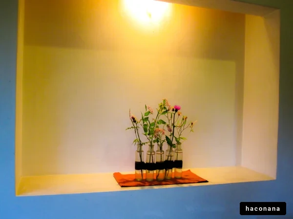 シンプルな花の飾り