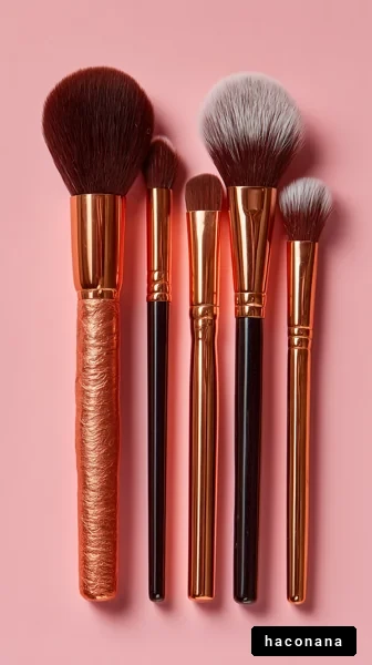 美容キットのメイクブラシ