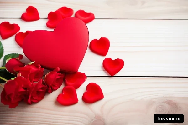 愛の贈り物とバラ