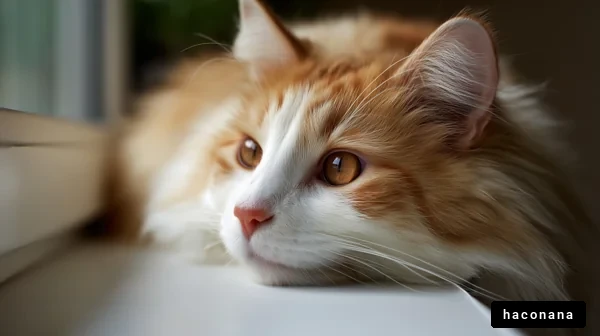 窓辺で寛ぐ猫の表情