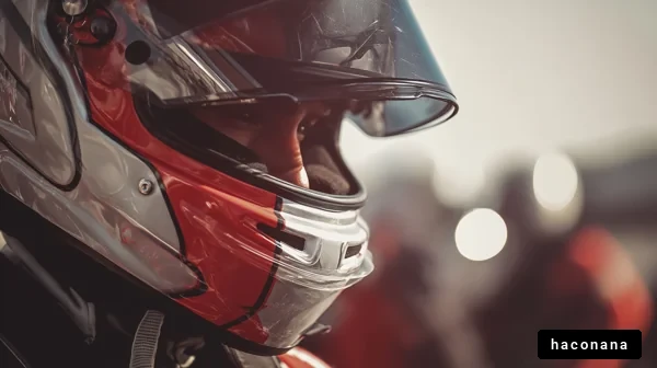 レーシングドライバーの表情