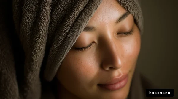 リラックスした女性の表情