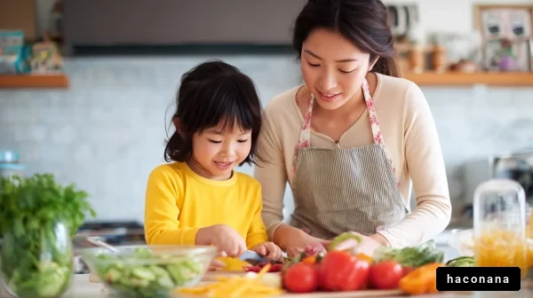 親子の楽しい料理時間
