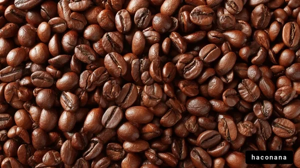 香ばしいコーヒー豆の写真