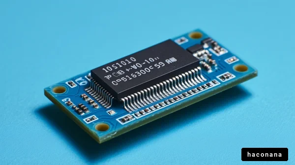 電子基板のクローズアップ