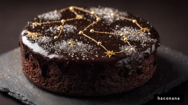 星座デザインのケーキ