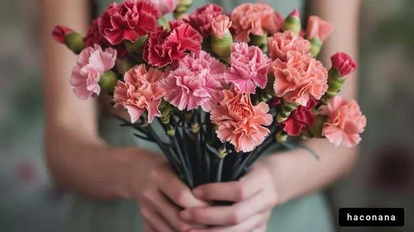 カーネーションのブーケ