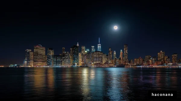 夜景が美しい都市の風景