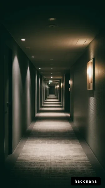 薄暗い廊下のデザイン