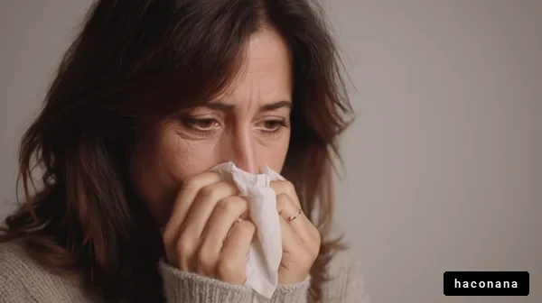 悲しみに暮れる女性