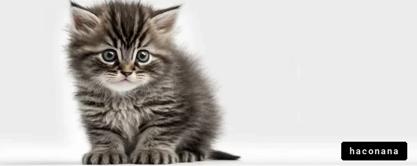 かわいい子猫のポートレート