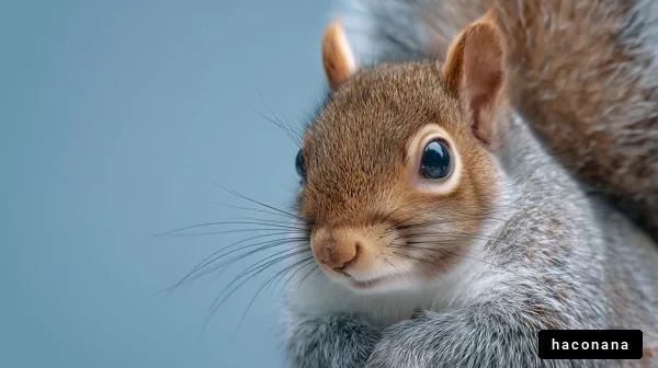 かわいいリスのアップ