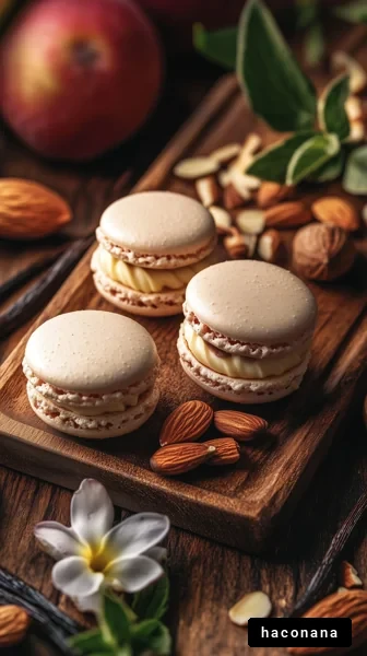 美味しいマカロンとナッツ