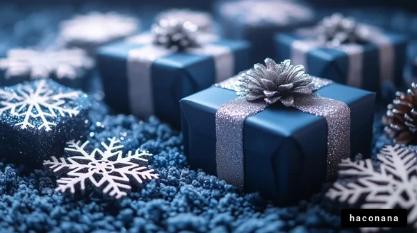 冬の贈り物と雪の結晶