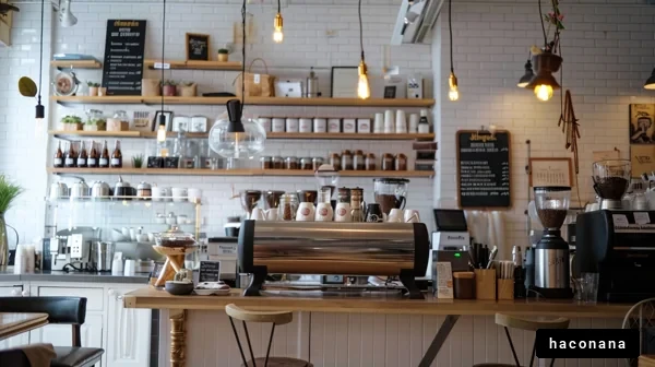 カフェの温かみある空間