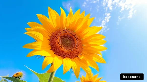 明るいひまわりの花