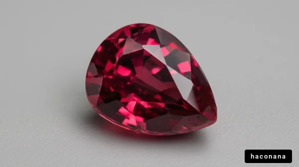 美しい赤色の宝石