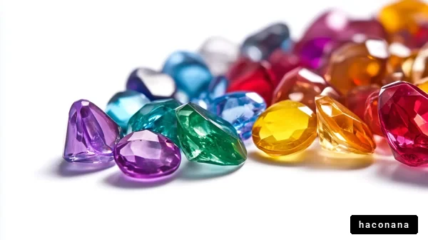 カラフルな宝石の集まり