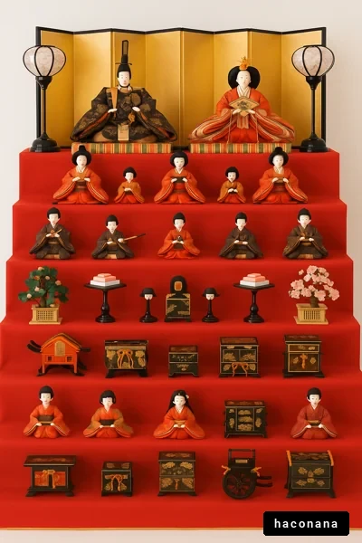 日本の伝統的な雛飾り