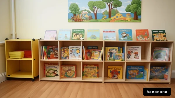 かわいい絵本のコーナー