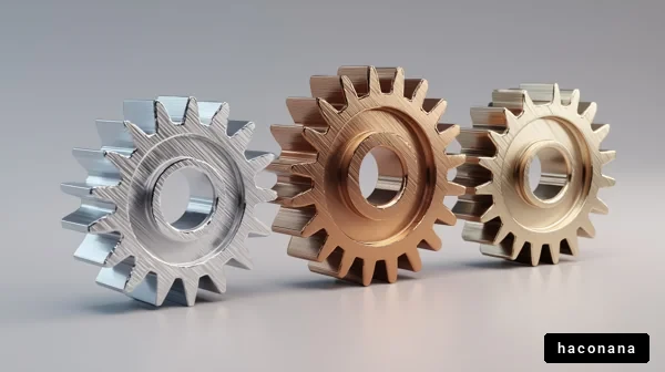 多彩なギアの配置