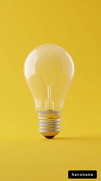 明るい電球のイラスト