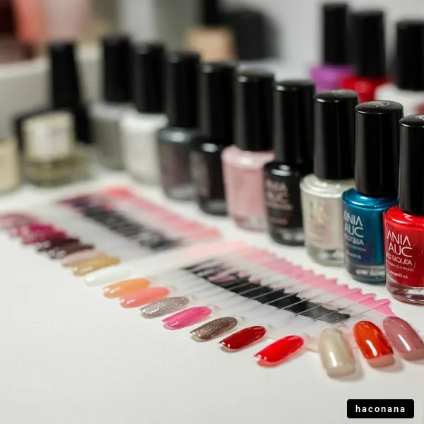 ネイルポリッシュのコレクション